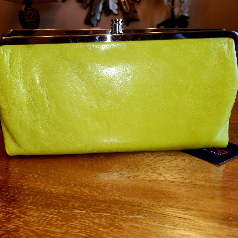 HOBO leather double frame clutch